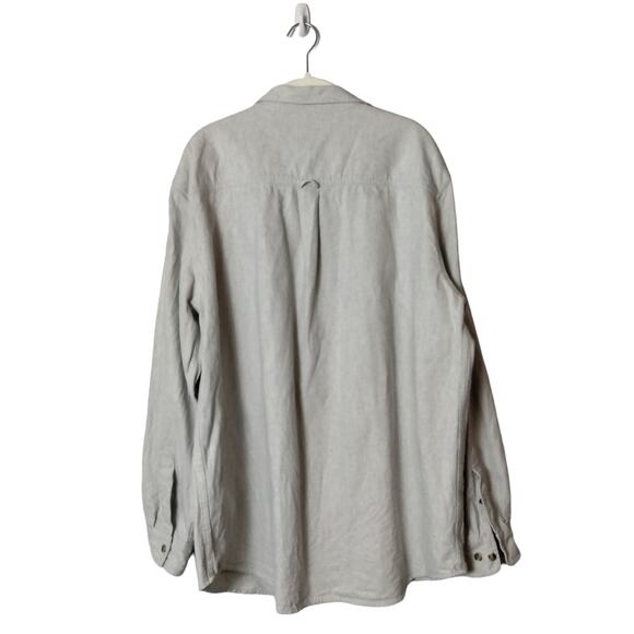 Guide Series Gander Mountain XL Tall Light Grey Thick Flannel Shirt or Shacket - Picture 5 of 5